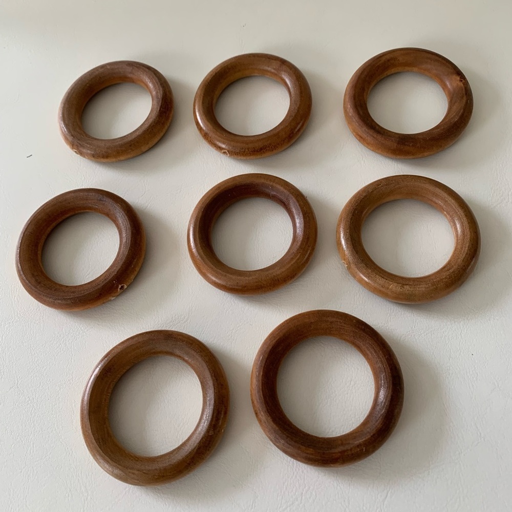 Wooden napkins rings